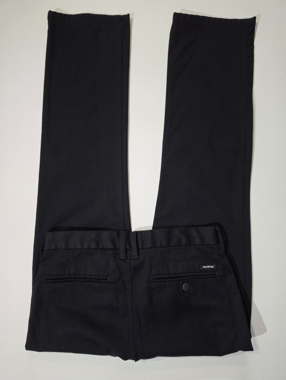 Billabong Carter Chino Stretch Pants Womens 29 Black Low Rise Minimalist - Picture 4 of 5